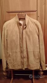 Giacca vera pelle di renna, uomo, taglia 52