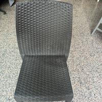 Sedia da giardino effetto intrecciato