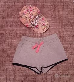 pantaloncino e cappellino 