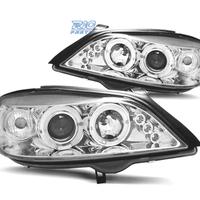 FARI PER OPEL ASTRA G 97-04 ANGEL EYES FONDO CROMA