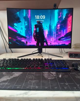 Schermo computer msi curvo da gaming