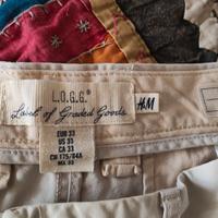 pantalone uomo bianco ghiaccio 