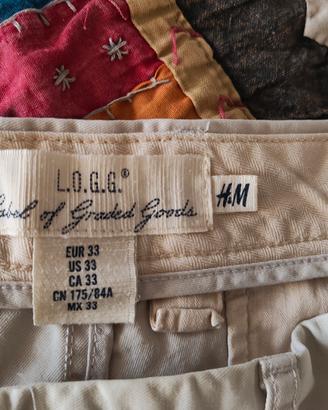 pantalone uomo bianco ghiaccio 