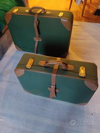 Coppia valige vintage originali anni '50