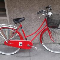 donna ragazza 26 tricolore con cestino 