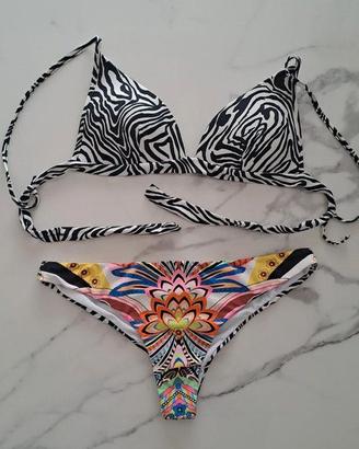 Bikini Stampa Zebra & Fantasia Floreale