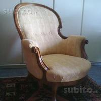 Poltrone antiquariato Luigi filippo '800