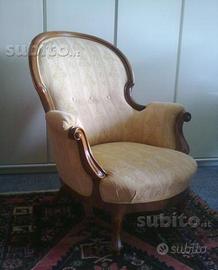 Poltrone antiquariato Luigi filippo '800