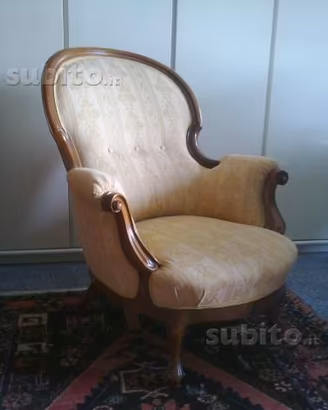 Poltrone antiquariato Luigi filippo '800