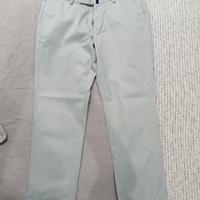 pantaloni chinos Incotex tg. 52 XL grigio ghiaccio