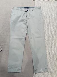 pantaloni chinos Incotex tg. 52 XL grigio ghiaccio