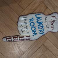 Insegna vintage lavanderia 