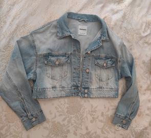 giubbotto jeans Bershka taglia S