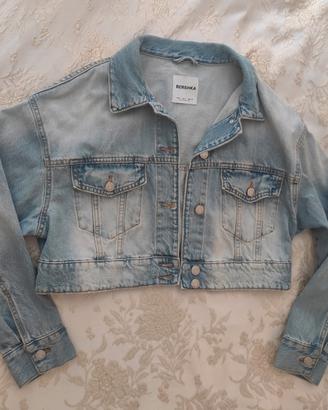 giubbotto jeans Bershka taglia S