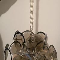 Lampadario Vistosi in vetro fumè
