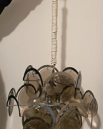Lampadario Vistosi in vetro fumè