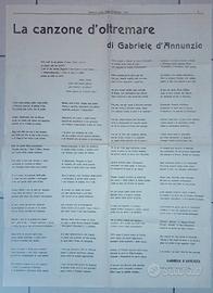 D'Annunzio: tre odi nella 1^ edizione sul Corriere