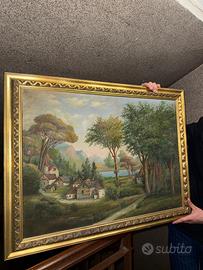 QUADRO PAESAGGIO MONTANO VINTAGE – GRANDE FORMATO