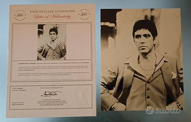 Foto con autografo Al Pacino con certificato 