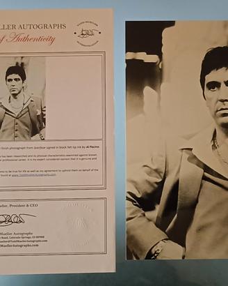 Foto con autografo Al Pacino con certificato 