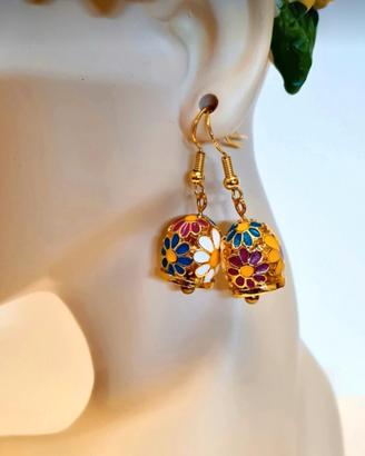 Orecchini campanelle di Capri
con ganci in argento