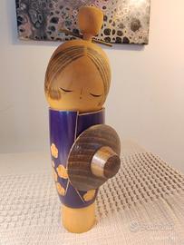 Rara Kokeshi vintage di Suigai