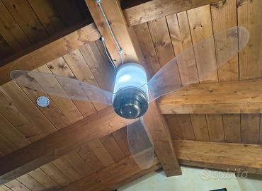 Ventilatore con luce 3 velocità e telecomando 