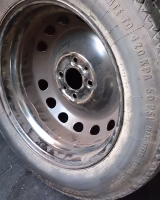 Kit ruota di scorta ruotino R15 Fiat Lancia 4 fori