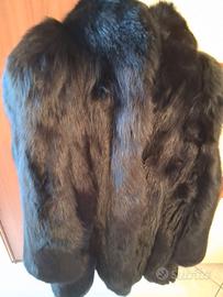 Pelliccia Volpe Nera Vera 100% Taglia M