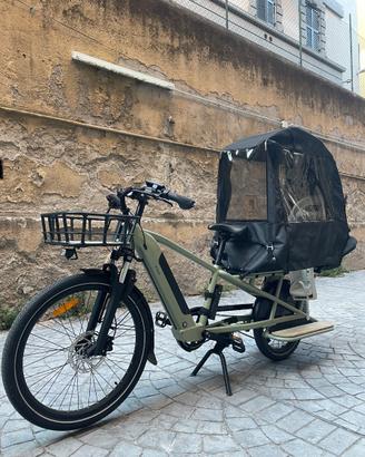 Bici Cargo ebike elettrica E-THREE 500 + accessori