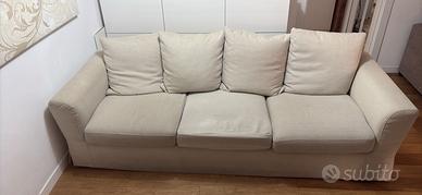 Divano 3 sedute beige chiaro