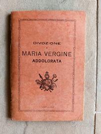 Libretto antico religioso "Divozione a Maria Vergi