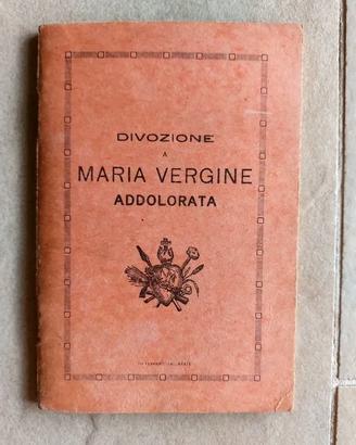 Libretto antico religioso "Divozione a Maria Vergi