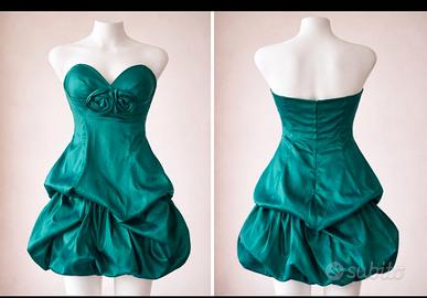 vestito verde smeraldo per occasioni speciali 