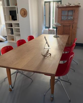 6 sedie girevoli moderni vintage