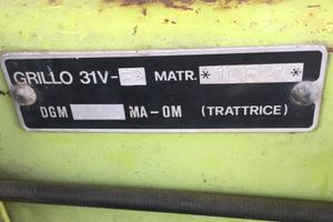 Trattore Trattorino Grillo 31V