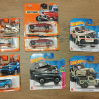 Lotto automobiline jeep Hotweels Mattel