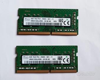 2 RAM SK Hynix 8gbt