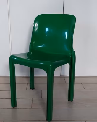 SEDIA VERDE SELENE Vico Magistretti per ARTEMIDE
