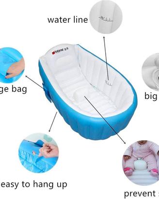Vasca da bagno neonati gonfiabile