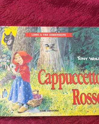 Libro pop up 3d cappuccetto rosso