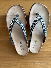 Sandali infradito con strass