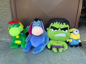 Peluches cartoni animati Hulk, Prezzemolo, Minions