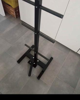 rastrelliera porta dischi con T Bar girevole 