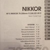 Nikon Nikkor 700-200 f/2.8