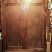 Imponente Armadio in legno a 2 ante anni '40