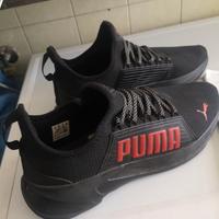 puma soft ride soft foam nere scritta rossa mis 46