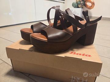 Scarpe estive Bata, n.39, colore marrone