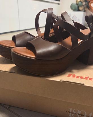 Scarpe estive Bata, n.39, colore marrone