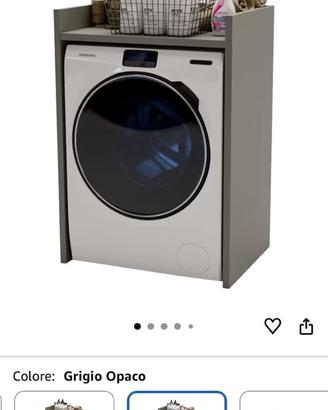 Mobile per lavatrice- asciugatrice grigio